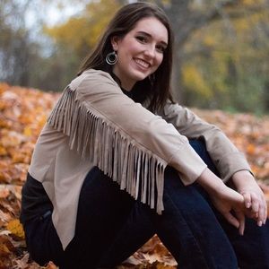 Swede western fringe jacket